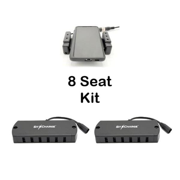 The Shelf™ Wireless Smart Puck 3.0 — Poker Table Charging Kit 8 Seat — SitNCharge commercial USB charging
